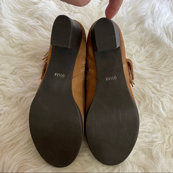 Matisse Cloey Suede Boho Western Fringe Ankle Boots in Camel - 9.5M - Picture 11 of 16